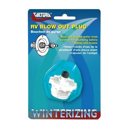 Valterra BLOW OUT PLUG, WHITE, CARDED P23500VP